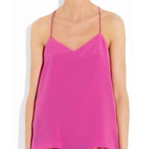 Tibi Pink Signature Silk Cami